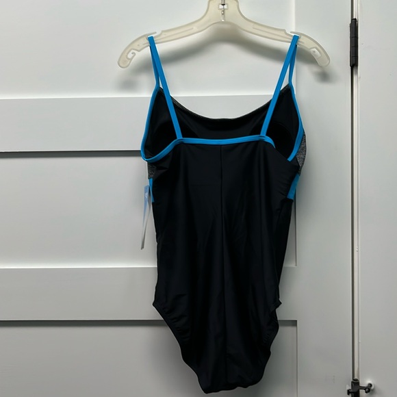 Speedo color block one piece bathing suit size 12 - Picture 2 of 6